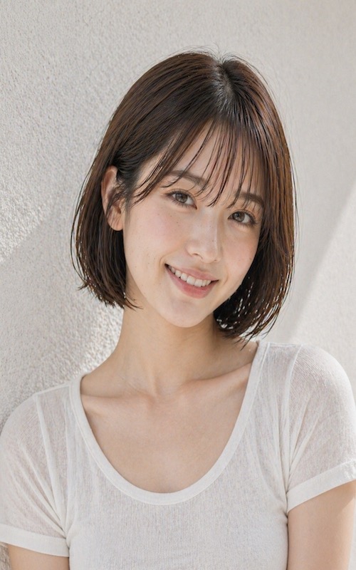 FUJI AIボブ　にん / 銀座五丁目並木通り|美容室・美容院|ヘアサロン|ウェディング|ヘアアレンジ|ヘアセット|LEWIN(ルーウィン)