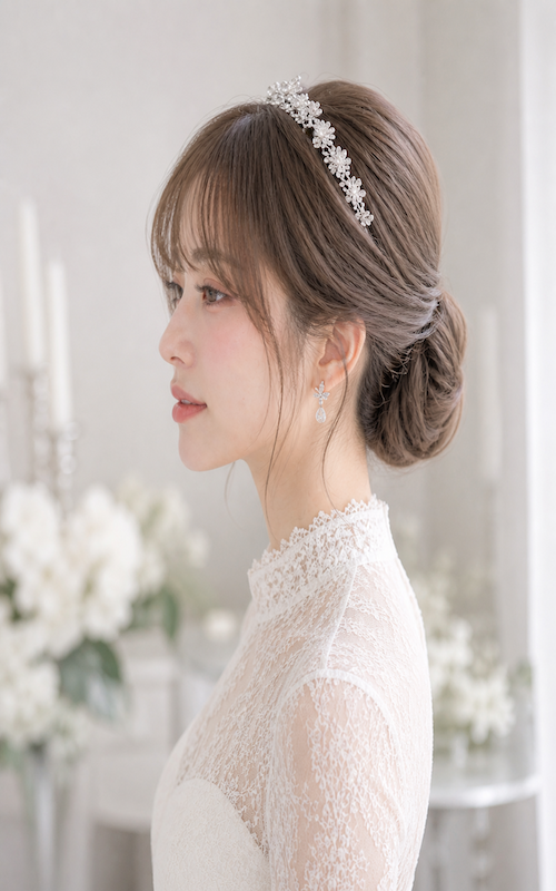ウエディングAIモデルかんな02 / 銀座五丁目並木通り|美容室・美容院|ヘアサロン|ウェディング|ヘアアレンジ|ヘアセット|LEWIN(ルーウィン)