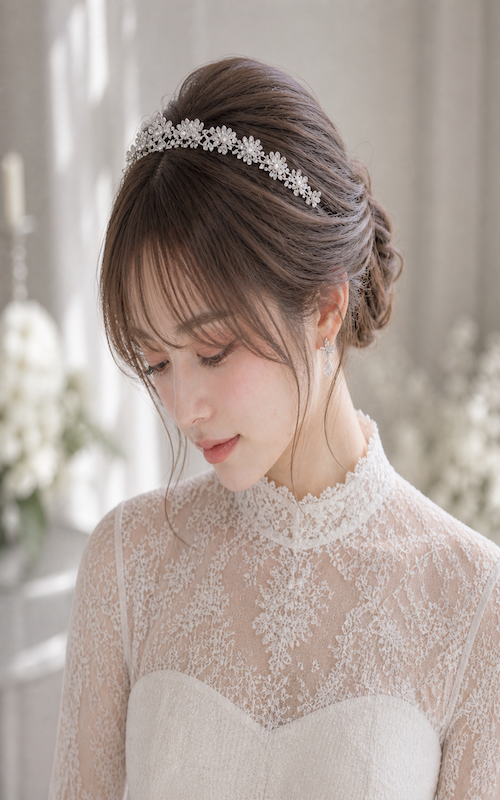 ウエディングAIモデルかんな01 / 銀座五丁目並木通り|美容室・美容院|ヘアサロン|ウェディング|ヘアアレンジ|ヘアセット|LEWIN(ルーウィン)