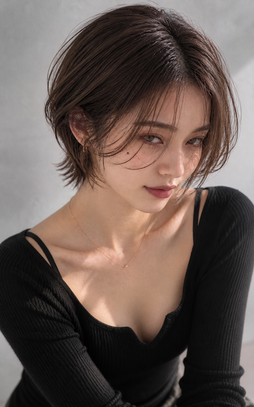 田邉i/AIモデル/ショート / 銀座五丁目並木通り|美容室・美容院|ヘアサロン|ウェディング|ヘアアレンジ|ヘアセット|LEWIN(ルーウィン)