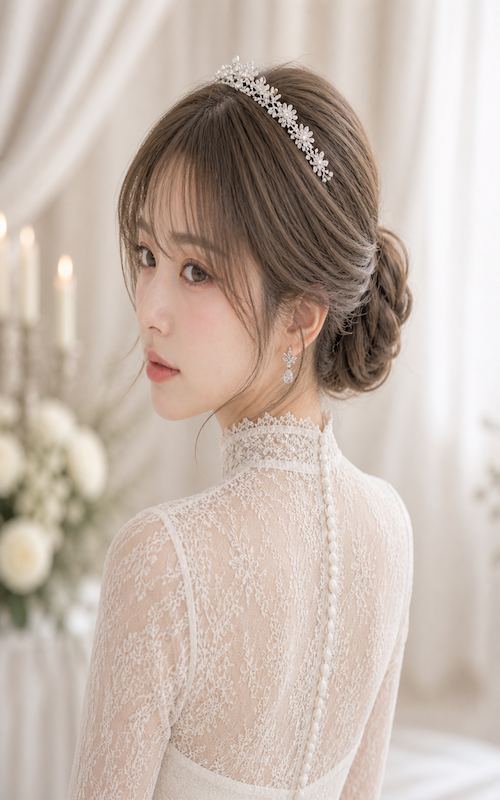 ウエディングAIモデルかんな03 / 銀座五丁目並木通り|美容室・美容院|ヘアサロン|ウェディング|ヘアアレンジ|ヘアセット|LEWIN(ルーウィン)